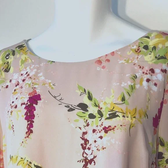 Worthington Floral Scoop Neck Sheath Dress - Picture 5 of 8